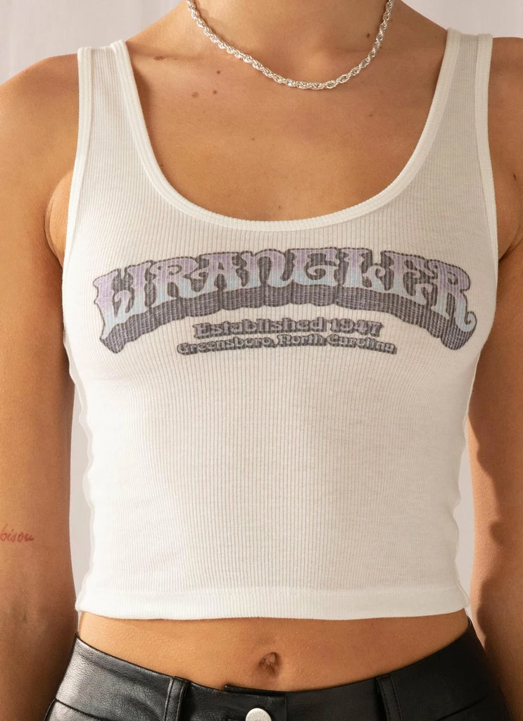 Wrangler - Waves Logo Tank - Vintage White - Image 6