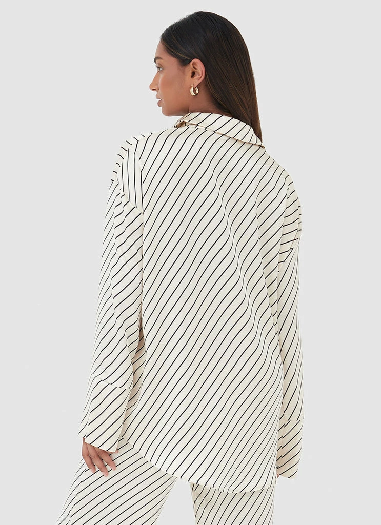 4th & Reckless 4th & Reckless - Norma Shirt - Diagonal Stripe - Image 5