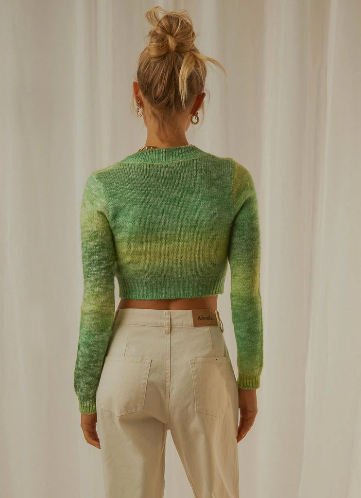 Peppermayo - Belmont Cropped Cardigan - Green - Image 5