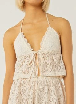 Peppermayo Exclusive - All The Ways To Love Lace Cami - Ivory