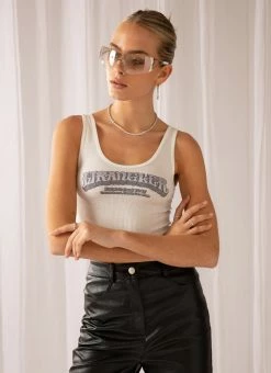 Wrangler - Waves Logo Tank - Vintage White