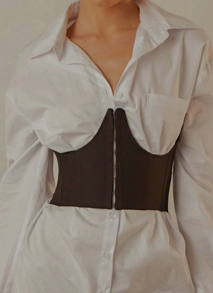 Peppermayo Exclusive - Summer Fade Underbust Corset - Black - Image 3