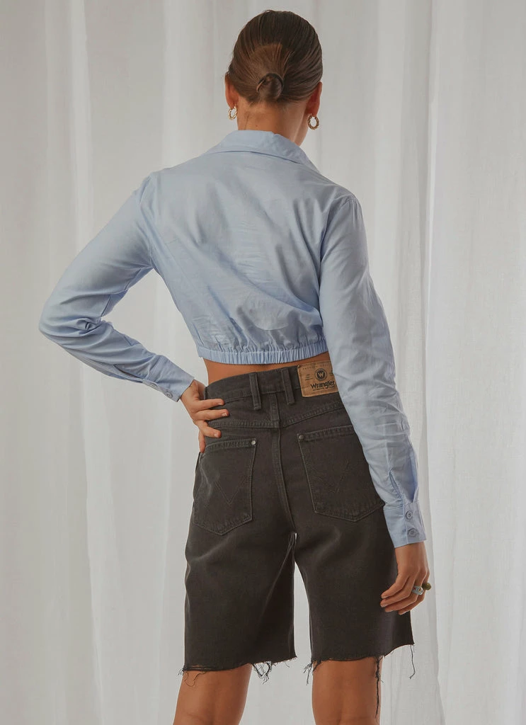 Peppermayo - Daria Crop Top - Blue - Image 5