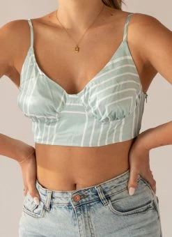 4th & Reckless 4th & Reckless - Francesca Top - Sage Print