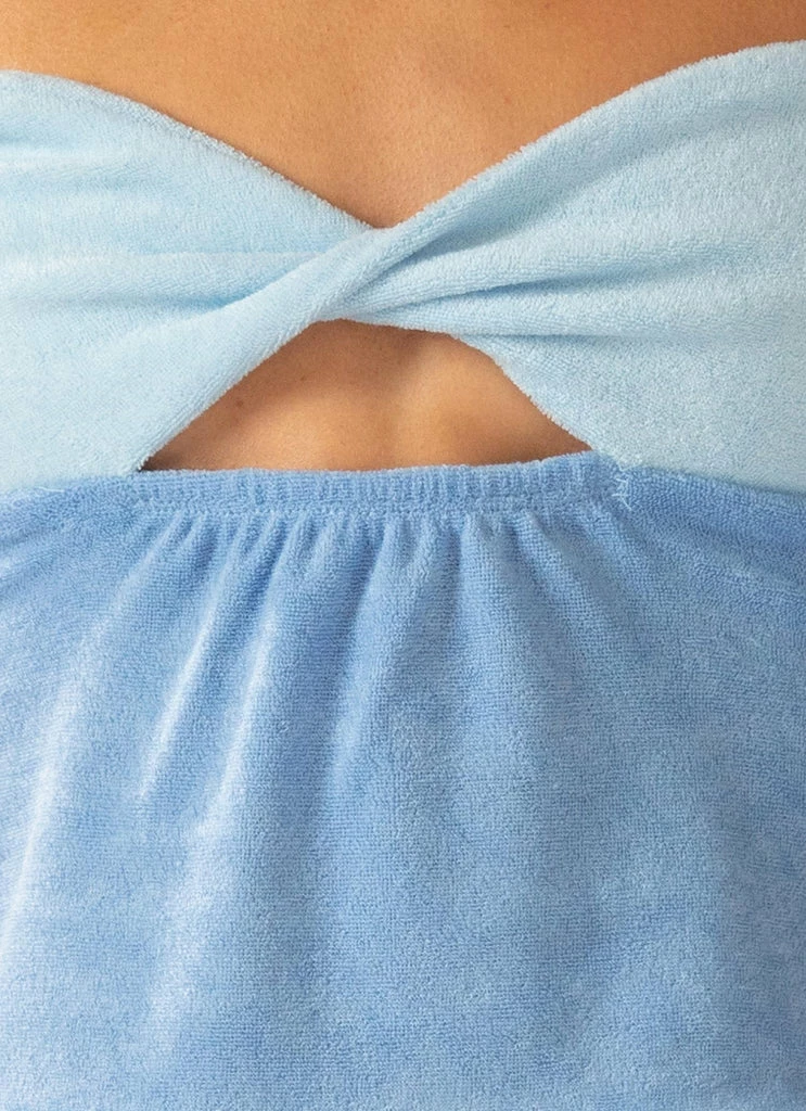 Peppermayo Exclusive - Salty Seas Terry Top - Ocean Blue - Image 6